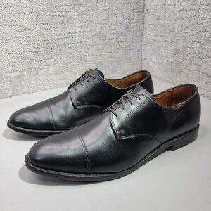 Allen Edmonds Port Washington Men's Size 12D Black Leather Cap Toe Oxford Shoes